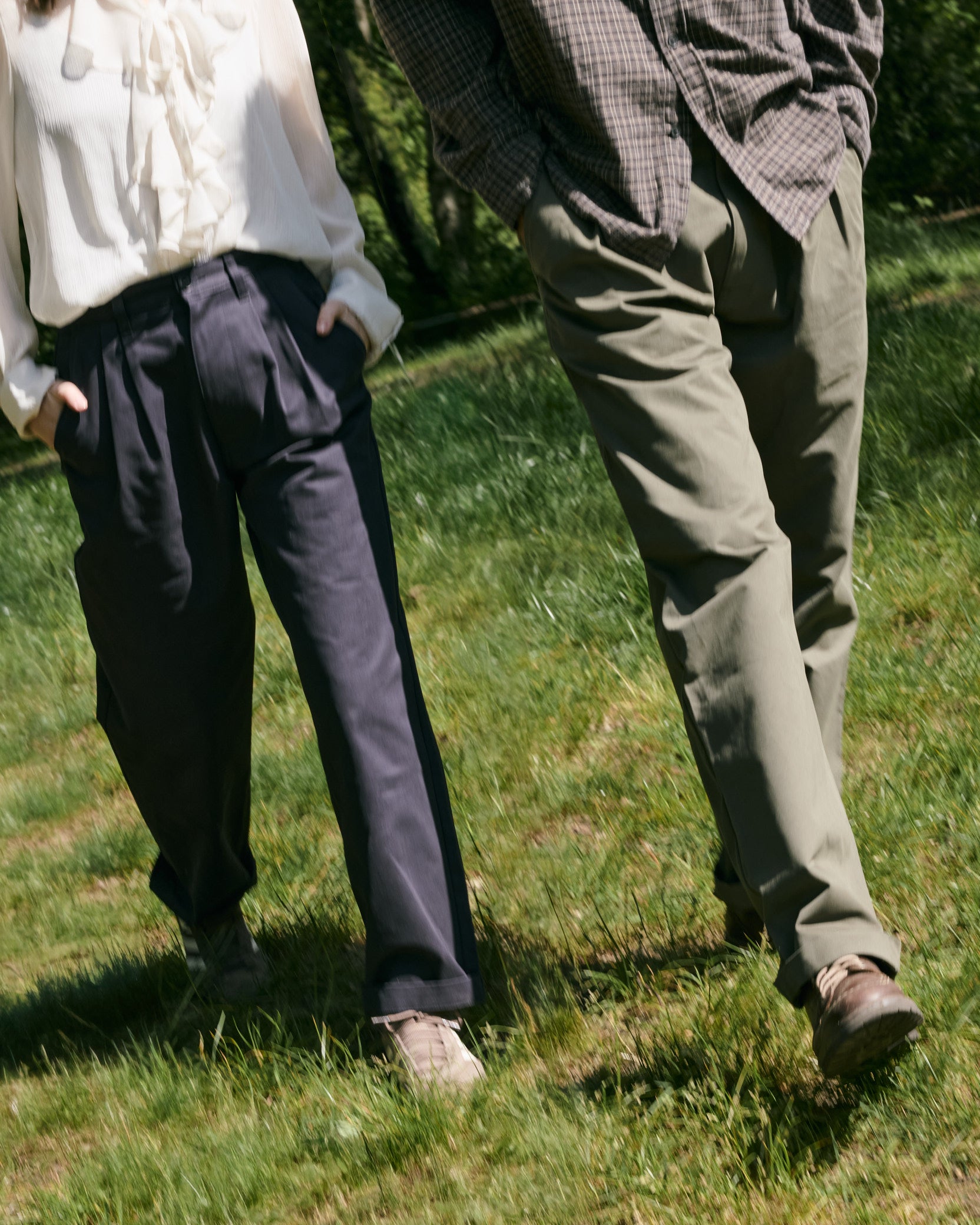 Women’s Relaxed Fit Pleated Trouser - Navy