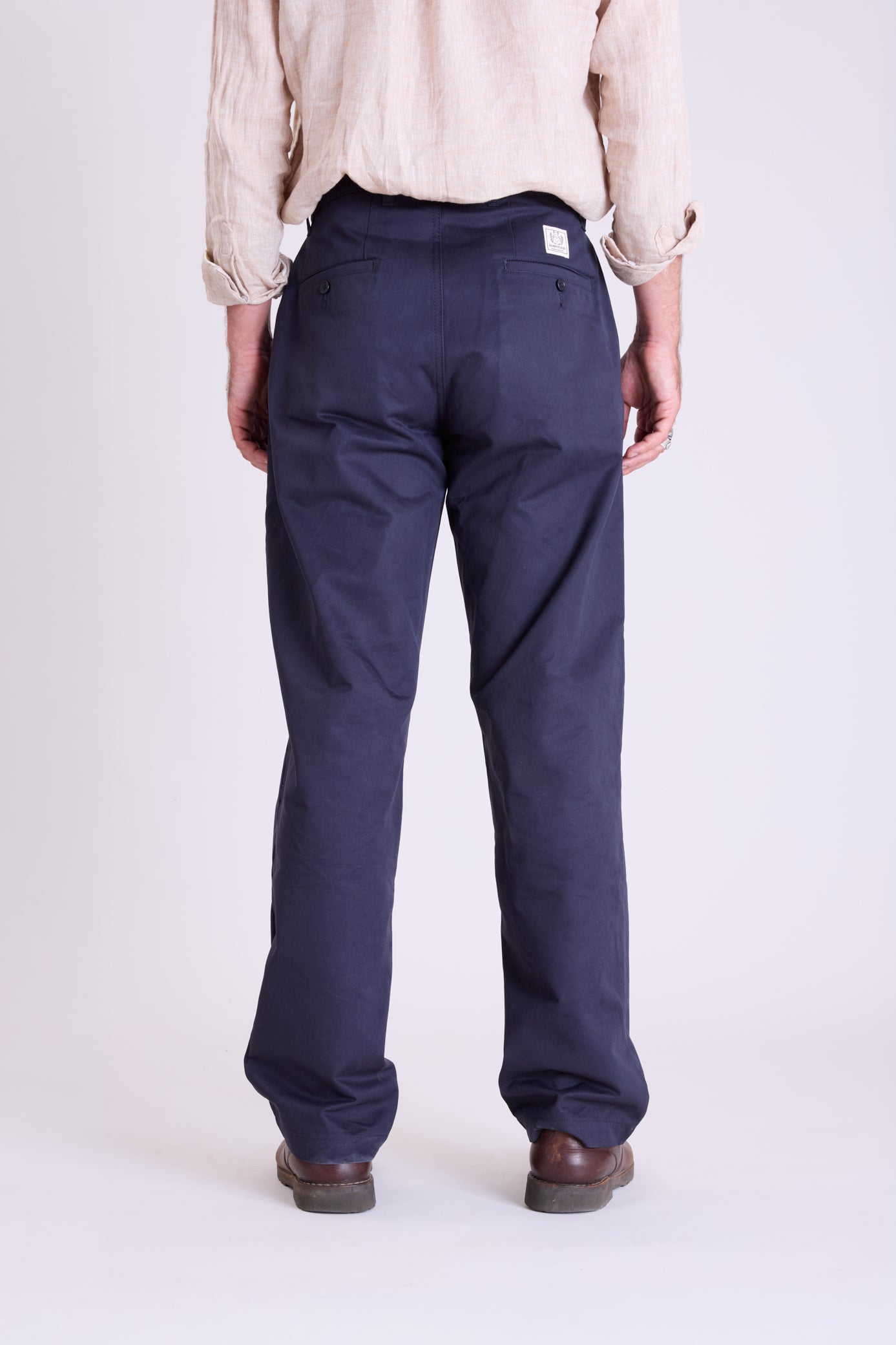 Men’s Relaxed Fit Pleated Trouser - Navy