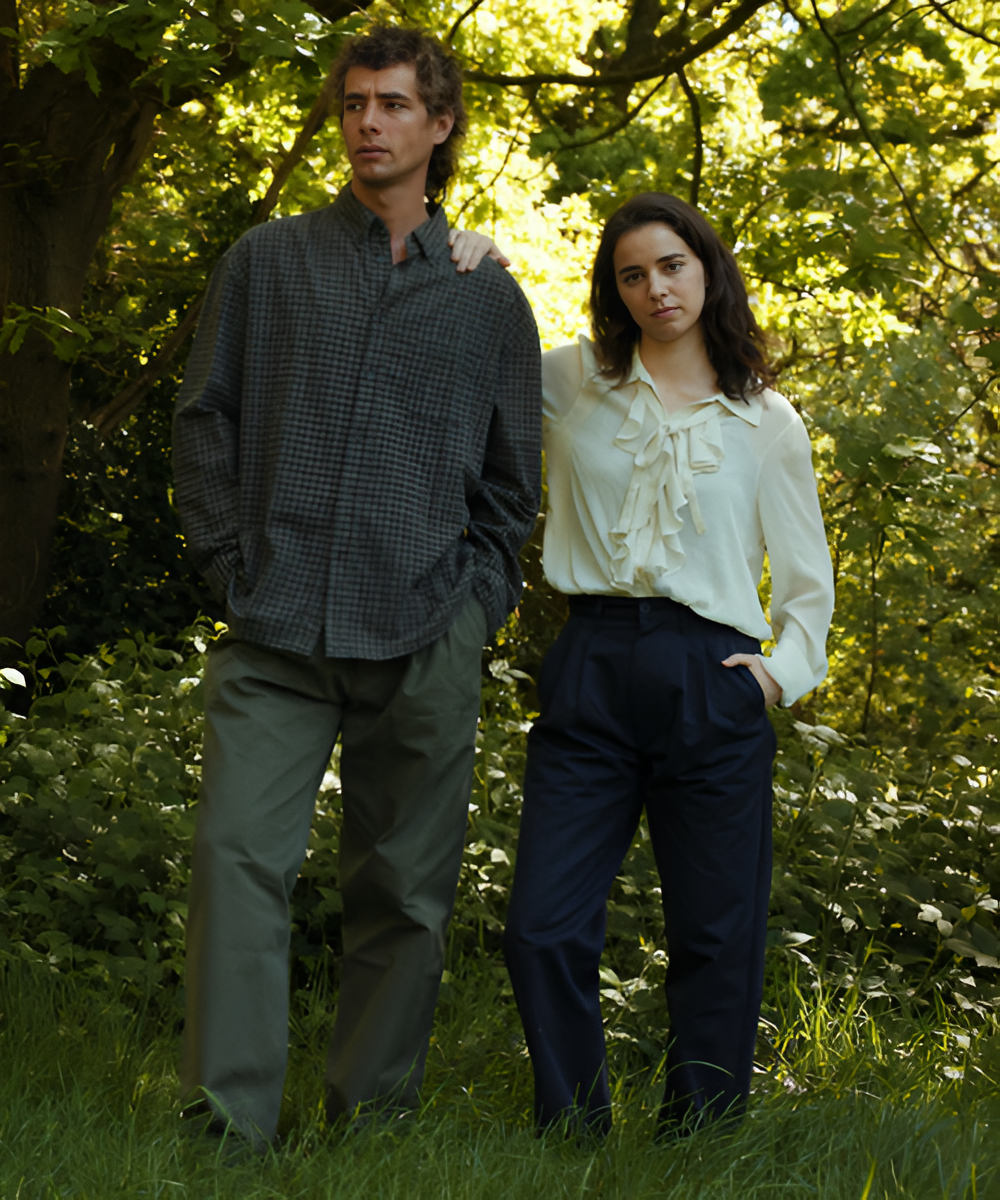 Women’s Relaxed Fit Pleated Trouser - Navy